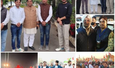 भारत जोड़ो यात्रा में लक्षमनगढ के युवाओं की कदम ताल के साथ कांग्रेस के वरिष्ठ नेताओं से हुई शिष्टाचार मुलाकात