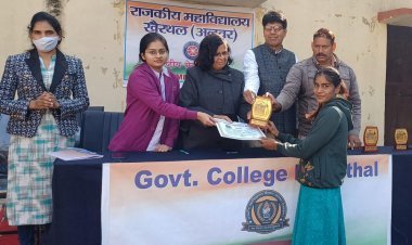 मॉडल स्टेट प्रतियोगिताओं में उत्कृष्ट प्रदर्शन करने वाले विद्यार्थी हुए सम्मानित