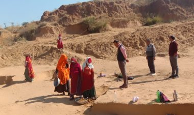 किशोरपुरा में उपखण्ड अधिकारी ने नरेगा कार्य का किया औचक निरीक्षण