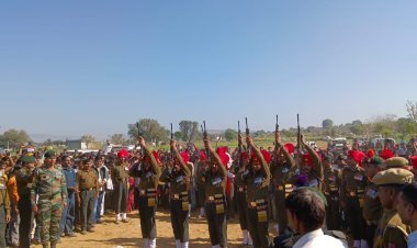 संदीप गुर्जर को सैनिक सम्मान के साथ नम आंखों ने दी अंतिम विदाई 