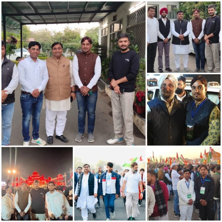 भारत जोड़ो यात्रा में लक्षमनगढ के युवाओं की कदम ताल के साथ कांग्रेस के वरिष्ठ नेताओं से हुई शिष्टाचार मुलाकात