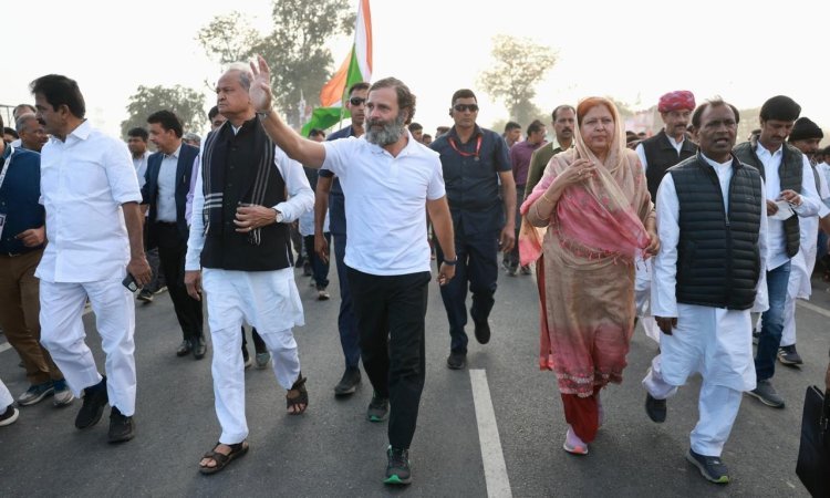 राहुल गांधी के स्वागत में उमड़ा रामगढ़ आज होगा यात्रा का हरियाणा में प्रवेश 