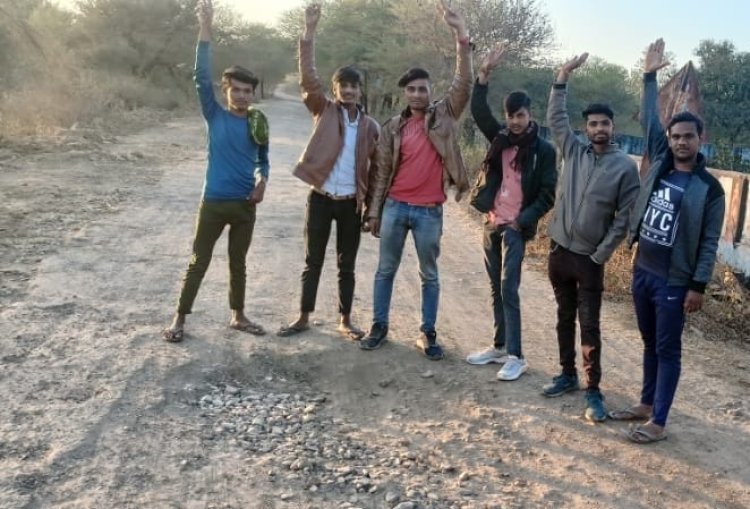 खस्ताहाल सड़क को दुरुस्त नहीं करवाया तो करेंगे उग्र आंदोलन
