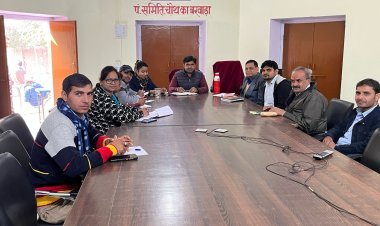 In the block level meeting, the subdivision officer gave necessary instructions to the officers