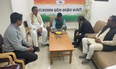 सामूहिक विवाह सम्मेलन  के लिए पीसीसी चीफ गोविंद सिंह डोटासरा से मिले