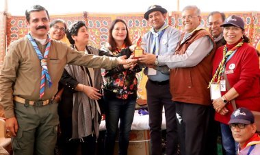 18 वीं नेशनल जम्बूरी में अलवर के गिरीश गुप्ता बने जम्बूरी हीरो ऑफ द सर्विसेज