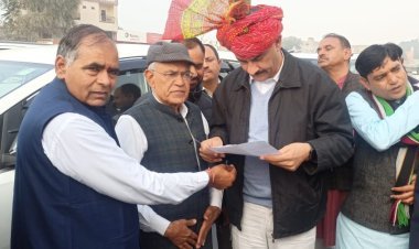 राष्ट्रीय महासचिव सिंह के बहरोड़ आगमन पर किया स्वागत 