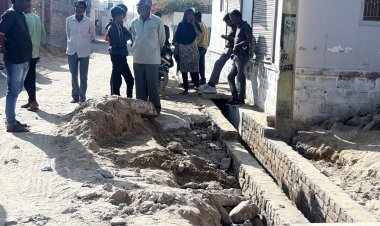 नाला निर्माण बना लोगों के लिए जी का जंजाल 