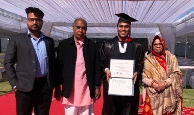 Chief Justice conferred BBA degree to Devesh