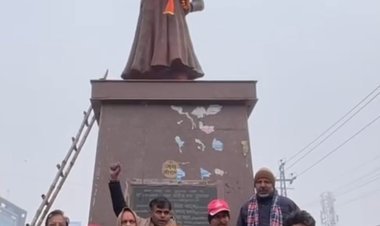 ब्रजभूमि कल्याण परिषद ने राव तुला राम सर्किल पर श्रमदान कर दिया राष्ट्रभक्ति एंव सेवा का संदेश