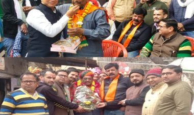 नवनियुक्त जिलाध्यक्ष ( दक्षिण) का किया भव्य स्वागत 