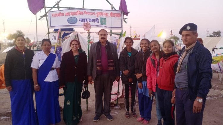 राष्ट्रीय जम्बुरी में, भीलवाड़ा दल का श्रेष्ठ प्रदर्शन