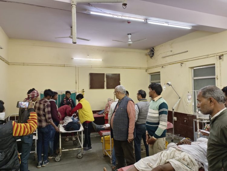 ट्रैक्टर ट्रॉली पलटने से तीन बच्चो की मौत,कई लोग घायल