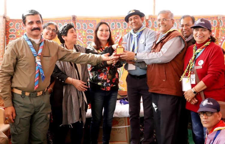 18 वीं नेशनल जम्बूरी में अलवर के गिरीश गुप्ता बने जम्बूरी हीरो ऑफ द सर्विसेज