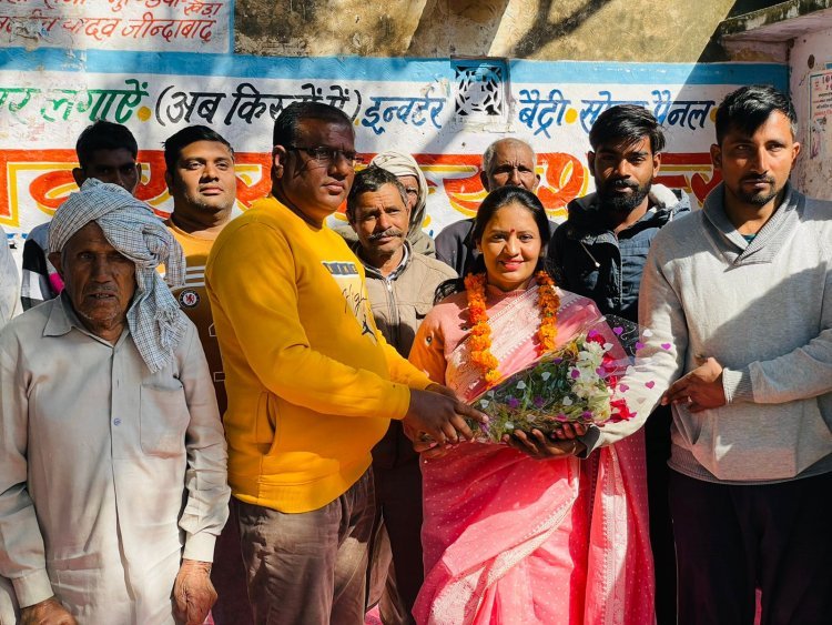 बीजेपी पार्टी की ड़ॉ नीलम गांवों की समस्याओं से हुई रूबरू