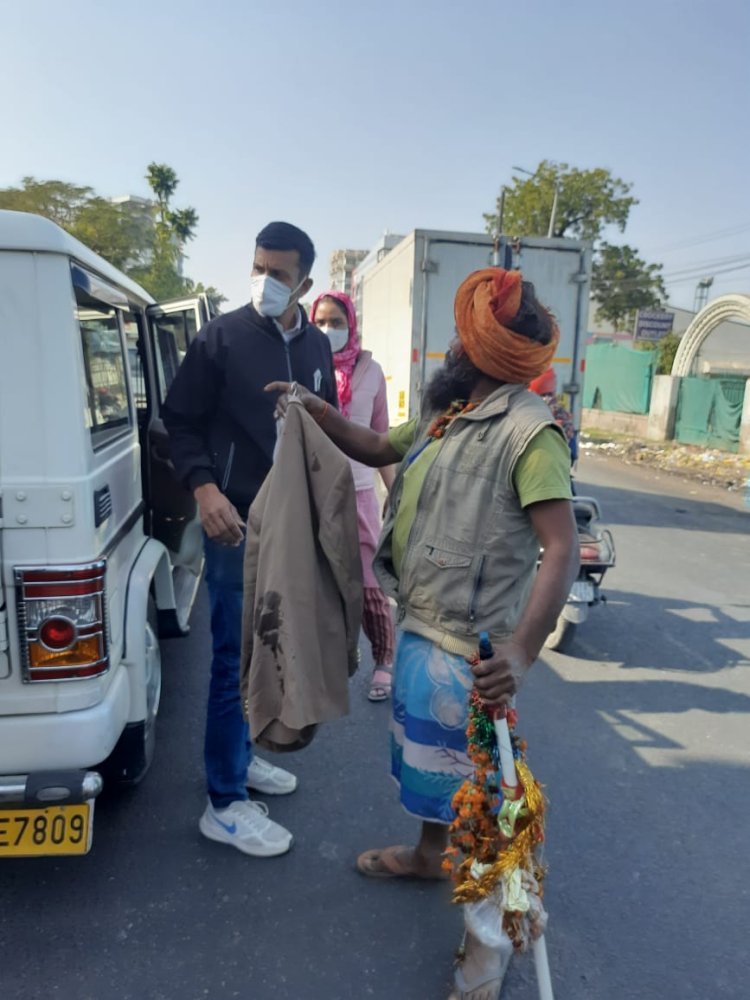आज "भिक्षावृत्ति मुक्त जयपुर " अभियान