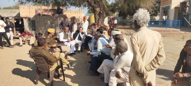 The police officer made the villagers aware under the Police Public Panchayat