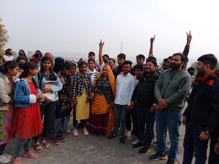 दोसा से जयपुर कूच एवं विधानसभा घेराव के लिए पूर्व मंत्री गोलमा देवी जी का सवाई माधोपुर में जनसंपर्क