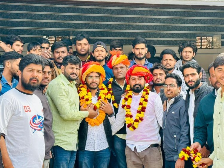 अध्यक्ष पद के दावेदार मधुकर मीणा का हुआ स्वागत