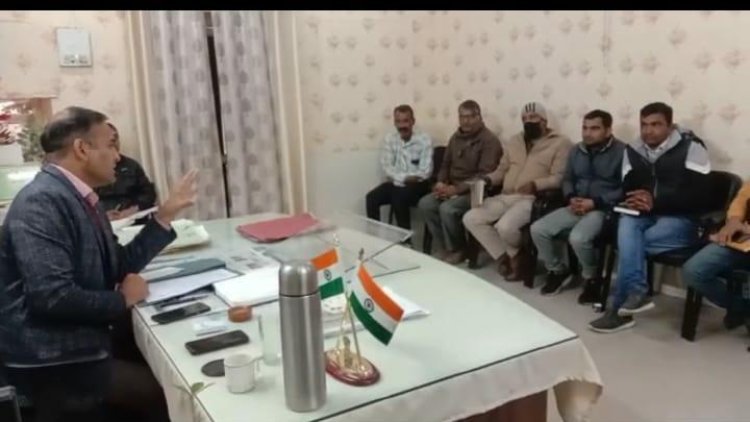 उपखंड स्तरीय सड़क सुरक्षा स्थाई समिति की त्रैमासिक बैठक का हुआ आयोजन