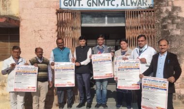 नर्सिंग शिक्षकों का प्रान्तीय सम्मेलन जयपुर में ,पोस्टर का हुआ विमोचन 