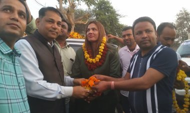 अंतराष्ट्रीय बॉडी बिल्डर प्रिया मेघवाल का किया अभिनंदन