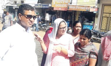 निर्माणधीन सड़क का सभापति ने किया निरीक्षण