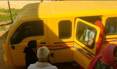 टैगोर स्कूल की 2 बसे आपस मे भिड़ी, छात्र छात्राये सहित अध्यापिका को आई चोटे