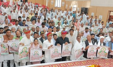 चूरू पहुंचने पर राजाराम मील का किया भव्य स्वागत, जाट महाकुंभ पोस्टर का विमोचन 