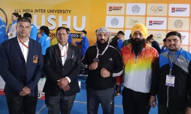 सनराइज विवि के दो विद्यार्थियों ने जीता मेडल 