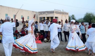हिन्दू मुस्लिम कौमी एकता का प्रतीक विश्वप्रसिद्ध गैर नृत्य का शुभारंभ