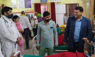 मुख्य स्वास्थ्य अधिकारी ने किया अस्पताल का निरीक्षण
