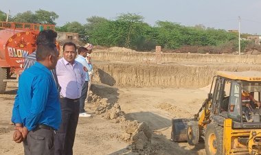 मुख्य चिकित्सा एवं स्वास्थ्य अधिकारी ने निर्माणाधीन जिला अस्पताल का किया निरीक्षण