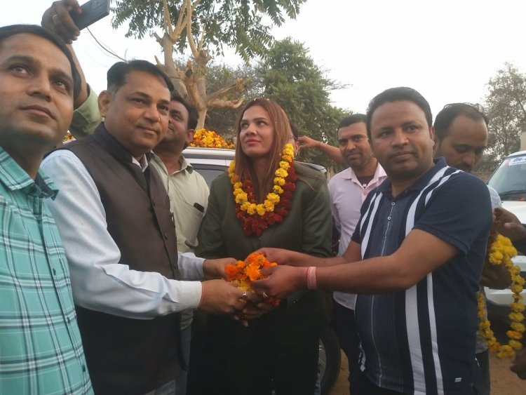 अंतराष्ट्रीय बॉडी बिल्डर प्रिया मेघवाल का किया अभिनंदन