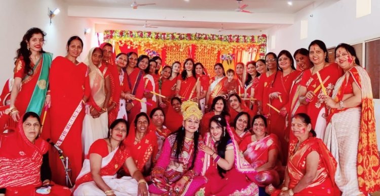 विजयवर्गीय महिला मंडल ने मनाया फागोत्सव , फूल-गुलाल से  खेली ठाकुर जी संग होली