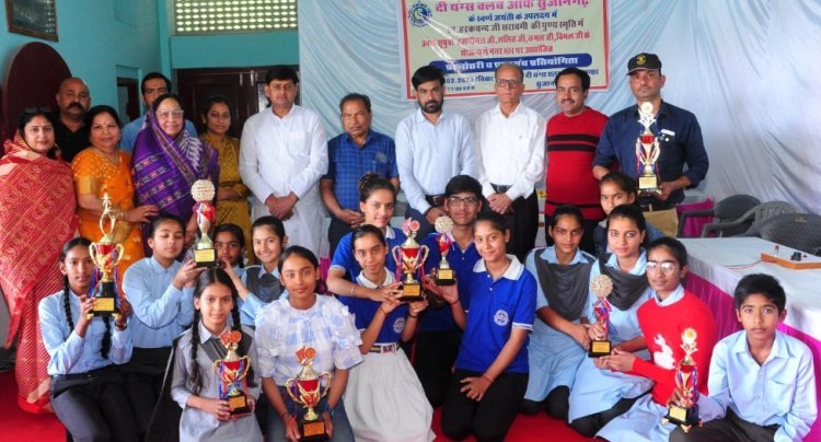 प्र्रतियोगिताओं में विद्यार्थियों ने लिया उत्साह के साथ भाग