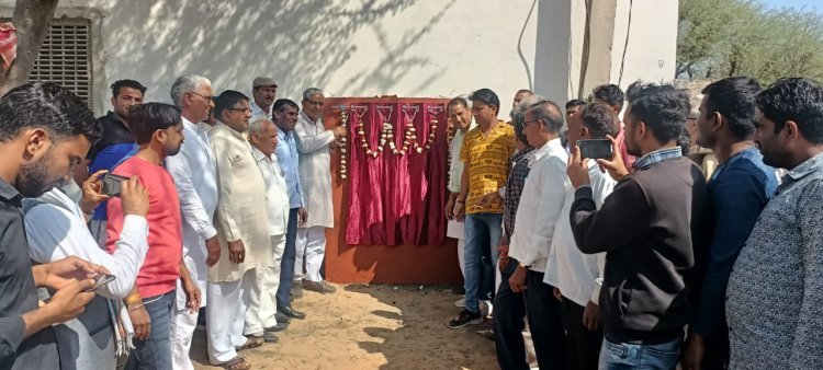 भूदोली से आगवाड़ी फाटक सड़क का किया शिलान्यास