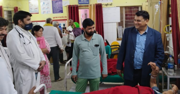 मुख्य स्वास्थ्य अधिकारी ने किया अस्पताल का निरीक्षण