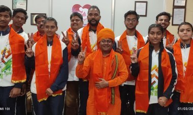 खिलाड़ियों का राजस्थान थांग ता संघ की और से किया गया सम्मान