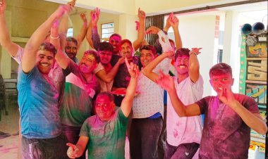 हर्षोल्लास के साथ मनाया गया रंगों का त्यौंहार होली 