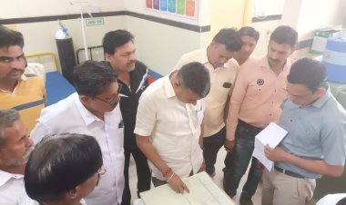 विधायक निर्मल कुमावत ने सामुदायिक स्वास्थ्य केंद्र का किया औचक निरीक्षण 