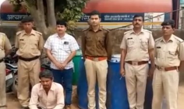 अवैध शराब बनाने के काम आने वाली 1400 लीटर स्प्रिट बरामद सात ड्रमों में भर रखी थी, बहरोड़ से लाई जा रही