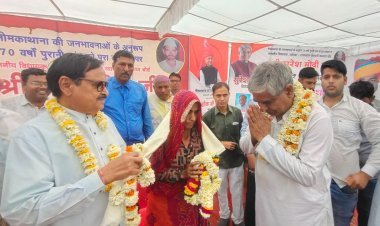 नीमकाथाना जिला बनने पर विधायक सुरेश मोदी का स्वागत हुआ