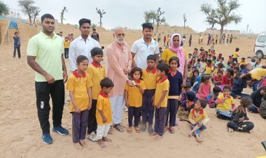 लक्ष्मीनारायण पहुंचे आपणी पाठशाला, भवन निर्माण के लिए किया सहयोग