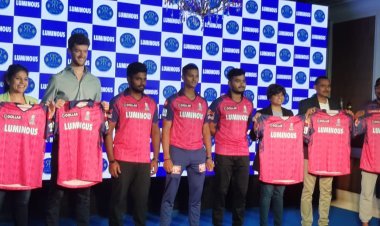 राजस्थान रॉयल्स ने लुमिनस पावर टेक्नोलॉजी को आईपीएल 2023 सीजन के लिए टाइटल स्पॉन्सर किया घोषित l टीम की नई जर्सी लॉन्च l