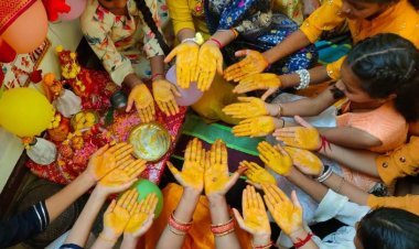 हल्दी लगाने की अदा की रस्म 