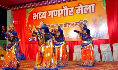 भव्य गणगौर मेले का आयोजन, सांस्कृतिक कार्यक्रमों के साथ - साथ हुई अनेक रोचक प्रतियोगिताएं, रस्साकस्सी में सासुओं ने बहुओं एवं नणदों ने भुजाइयों को हराया, निशा मूंदड़ा के सिर सजा मिसेज गणगौर सरदारशहर का ताज