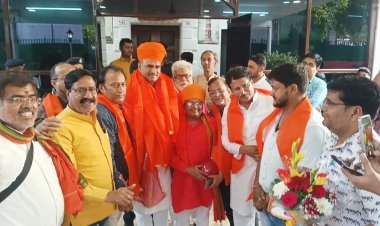 ब्रजभूमि कल्याण परिषद की टीम ने नवनियुक्त भाजपा प्रदेशाध्यक्ष सीपी जोशी का किया भव्य अभिनंदन