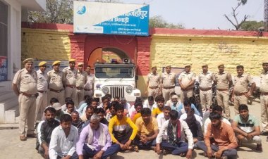 भिवाड़ी में पुलिस ने किए 415 आपराधियों को गिरफ्तार