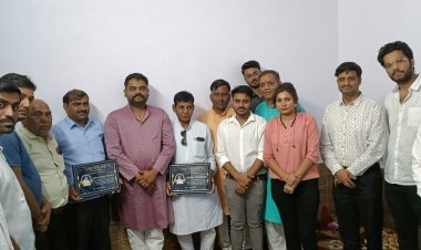 नवनिर्वाचित पदधिकारियों को किया सम्मानित